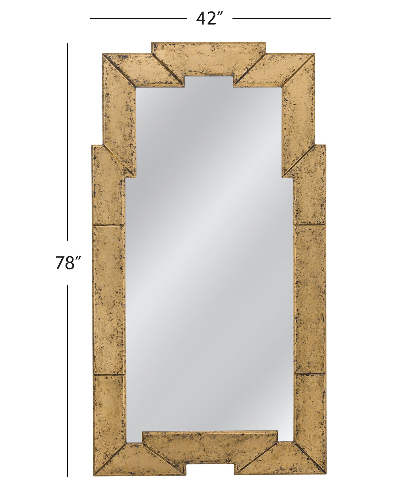 Metouro - Floor Mirror - Ant Gold Gilt