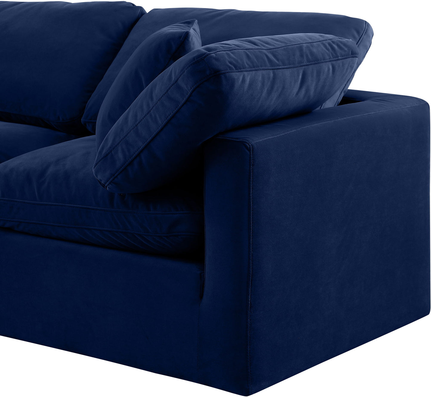 Indulge - Velvet 4 Piece Modular Sectional With Chaise