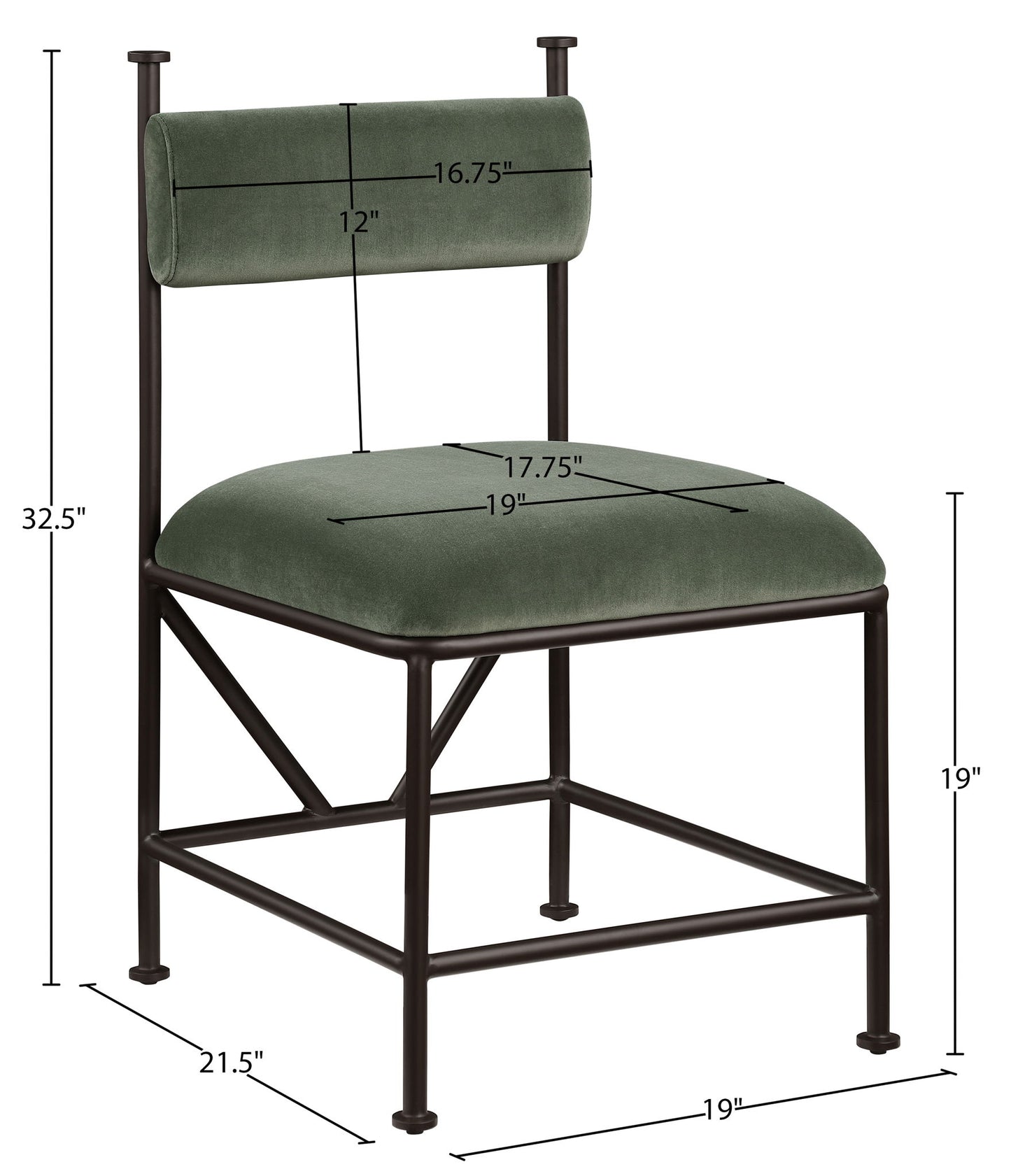 Monarch - Velvet Dining Chair (Set of 2)