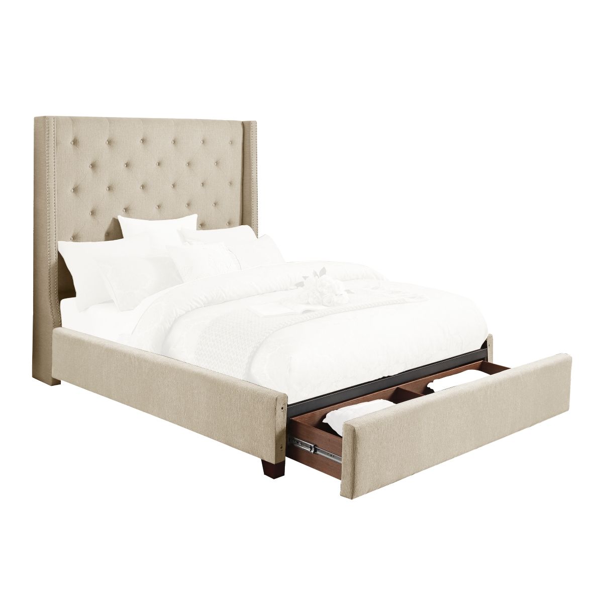 Fairborn Eastern King Platform Bed with Storage Footboard