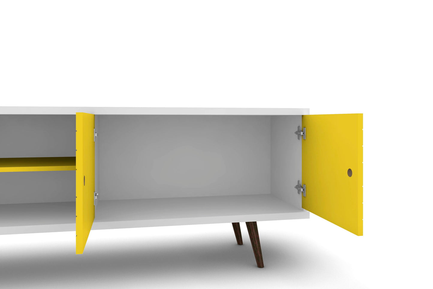 Manhattan Liberty - 63" TV Stand With White Frame