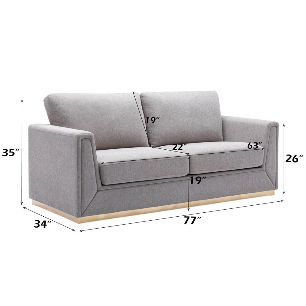Valin - Sofa - Gray Linen