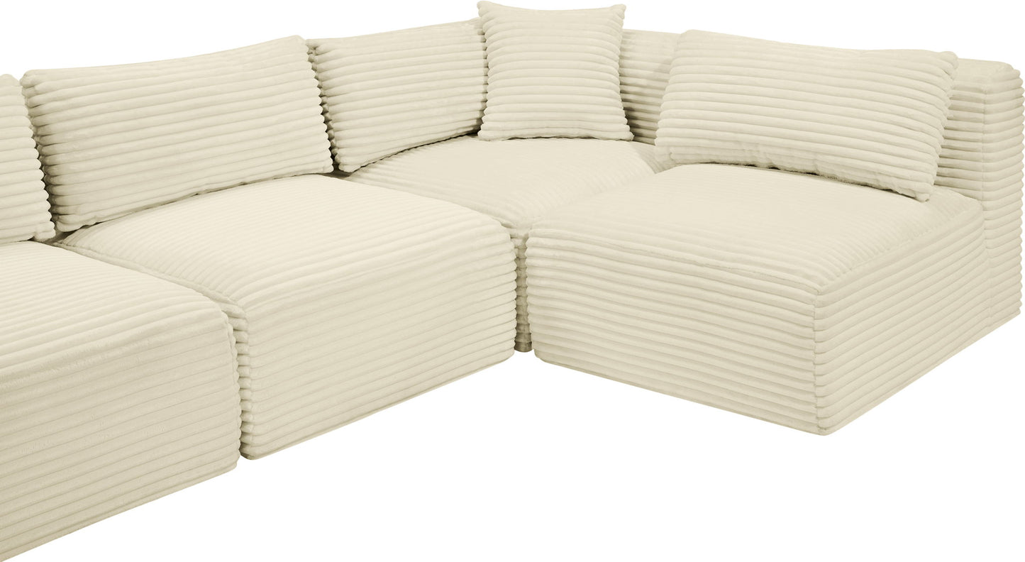 Shaggy - 6 Piece Modular U-Shaped Armless Sectional