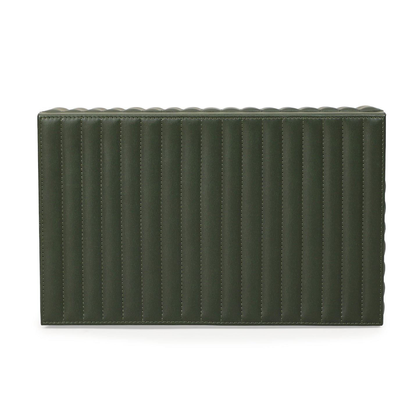 Eton - Ribbed Vegan Leather Hospitality Grade Storage Box - Green