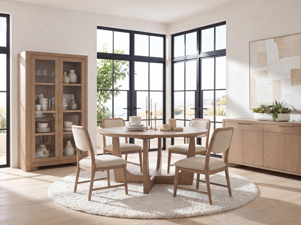 Alden - Round Dining Table (1-12" Leaf, Seats Up To 6) -