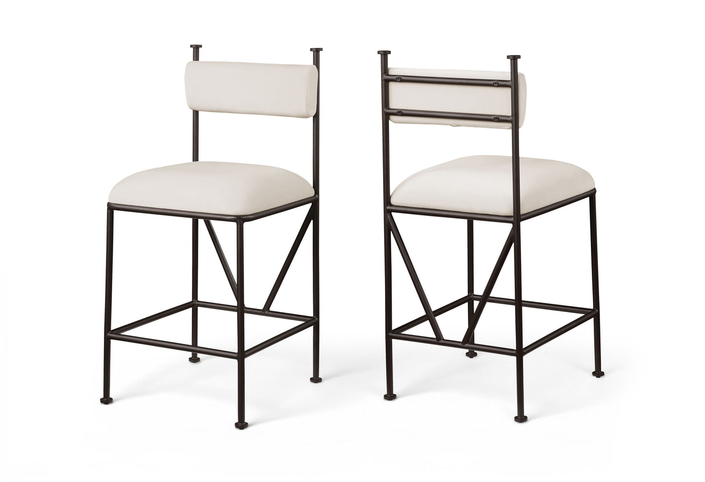 Monarch - Velvet Counter Stool (Set of 2)