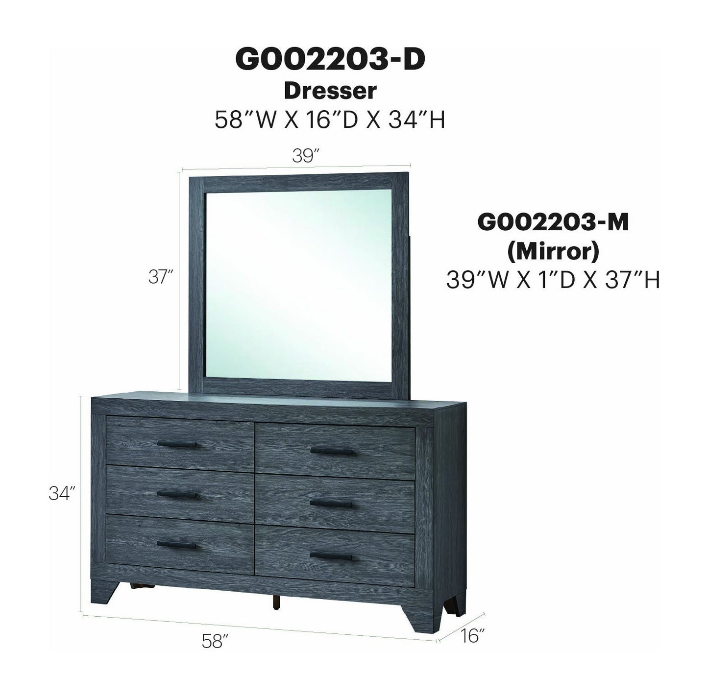 Glory Furniture - Plano - Dresser