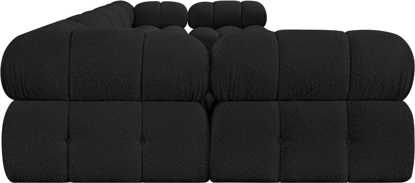 Ames - 7 Piece Boucle Fabric Modular Sectional