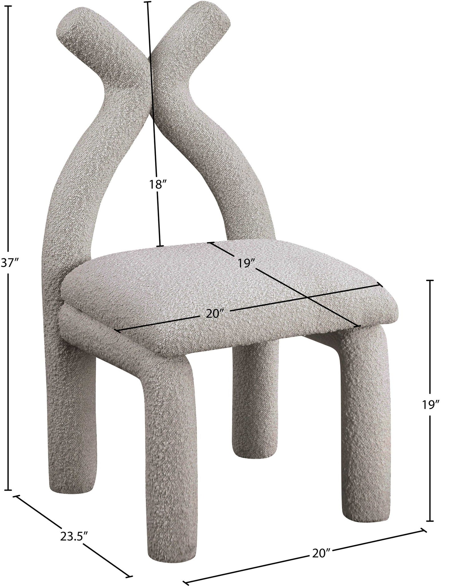Xena - Accent / Dining Chair - Taupe