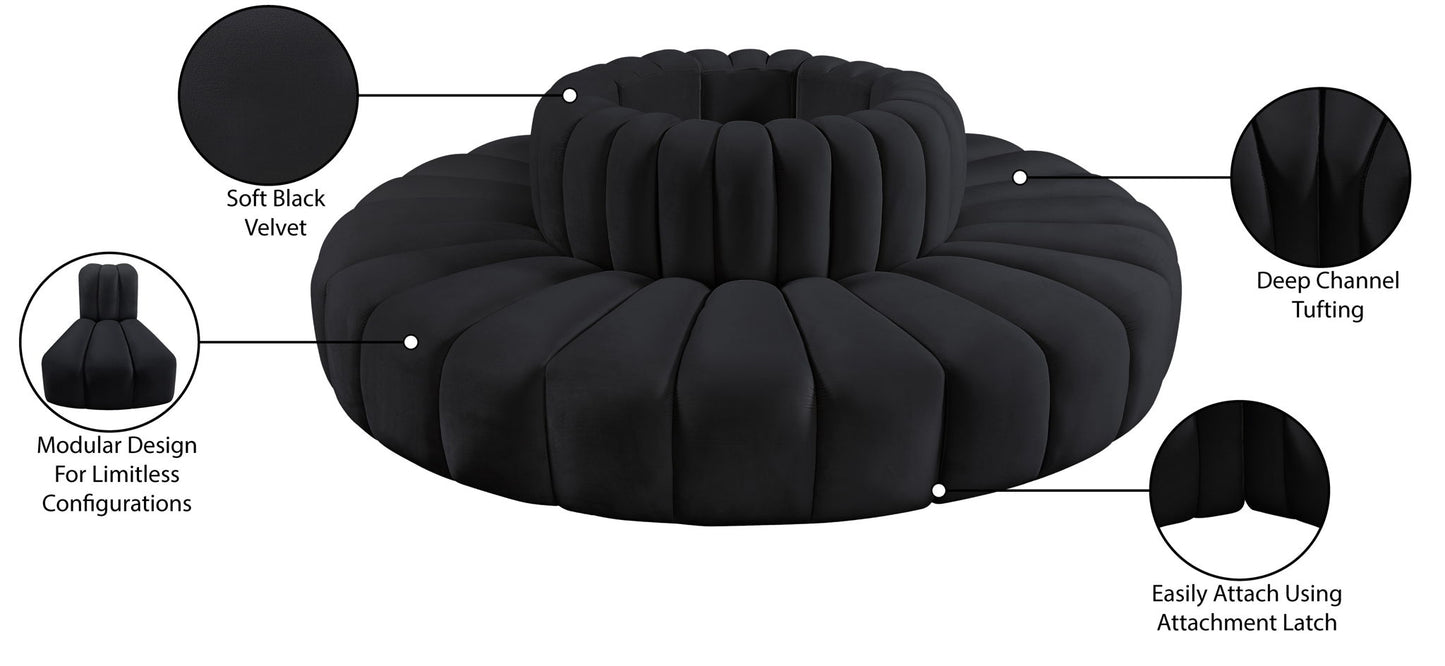 Arc - Velvet 8 Piece Round Modular Sofa