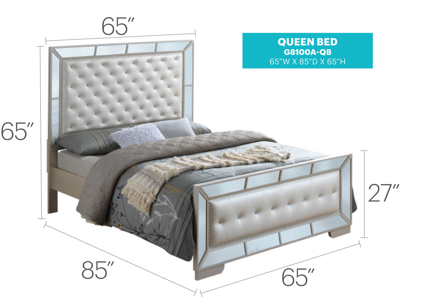 Glory Furniture - Hollywood Hills - Bed
