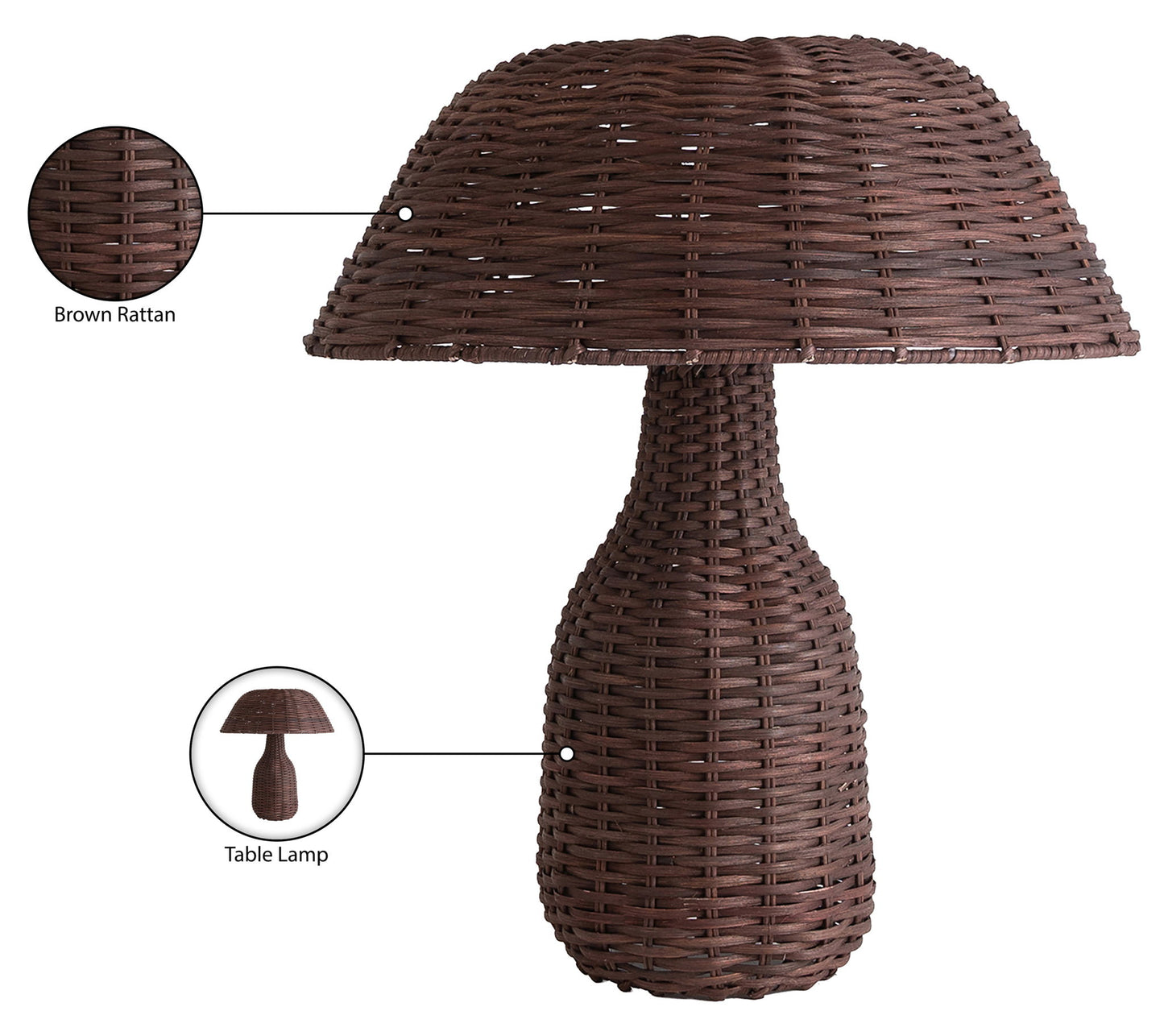 Havana - Rattan Table Lamp
