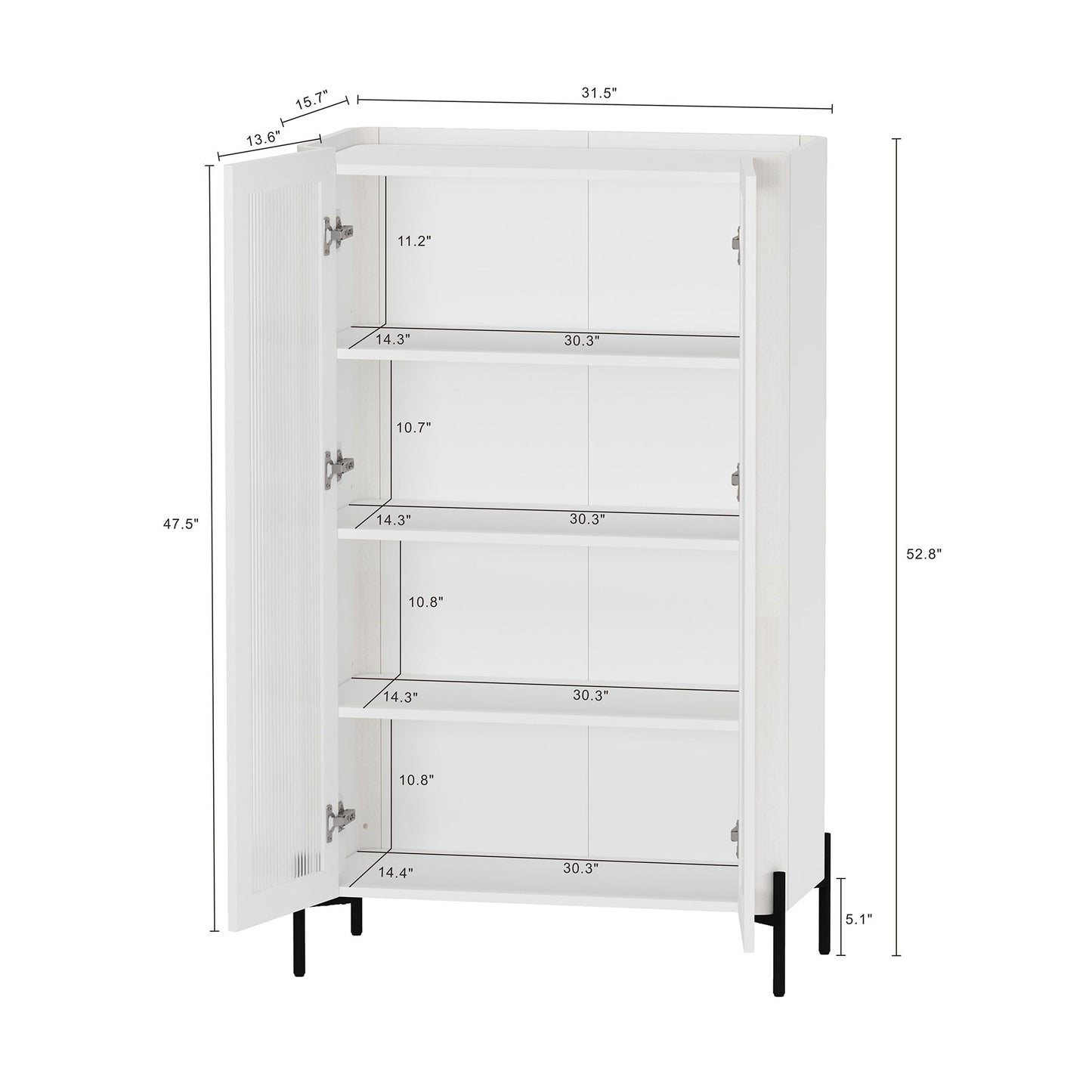 Manhattan Abbey - Bookcase Cabinet