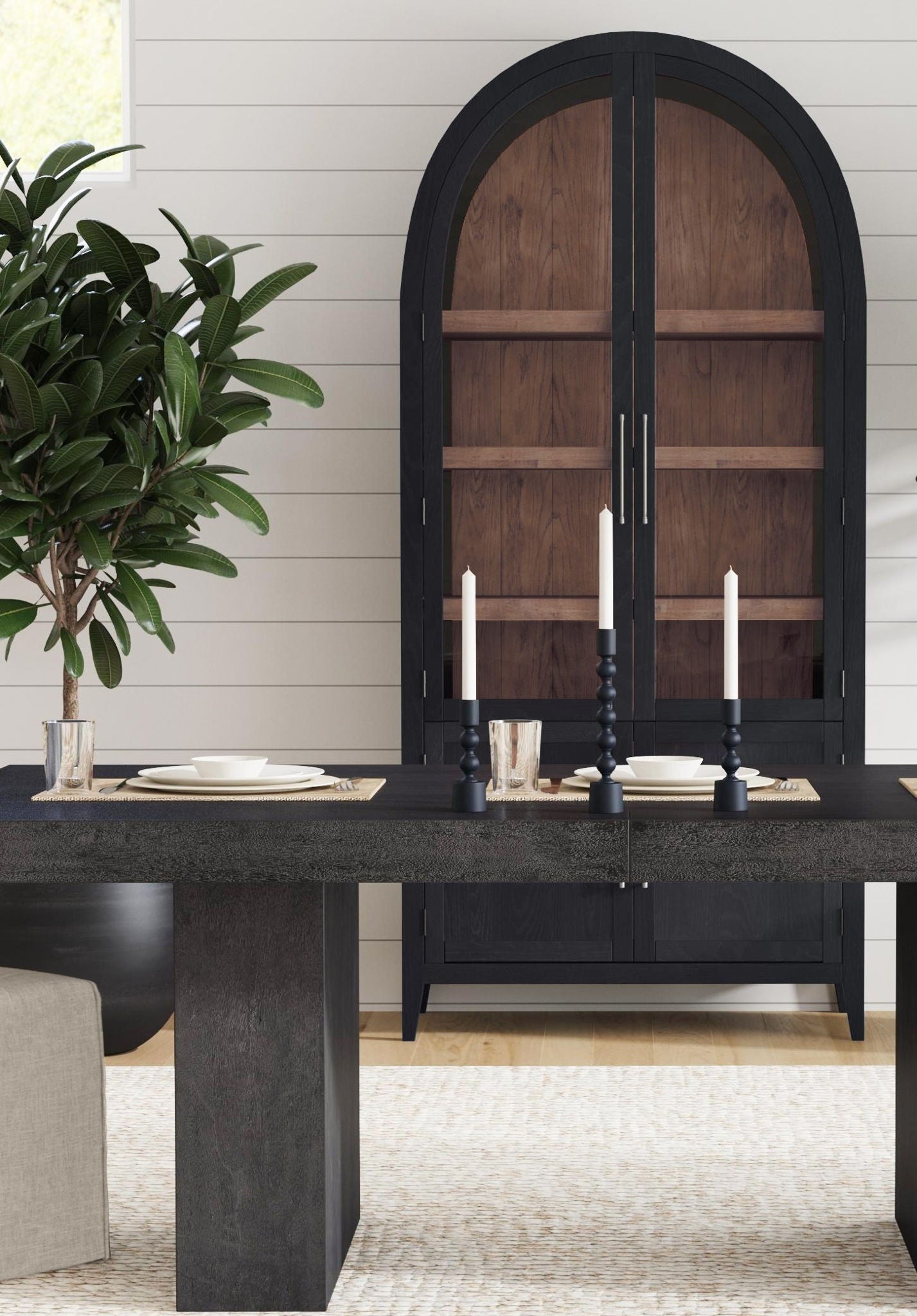 Fynn - Display Cabinet - Black