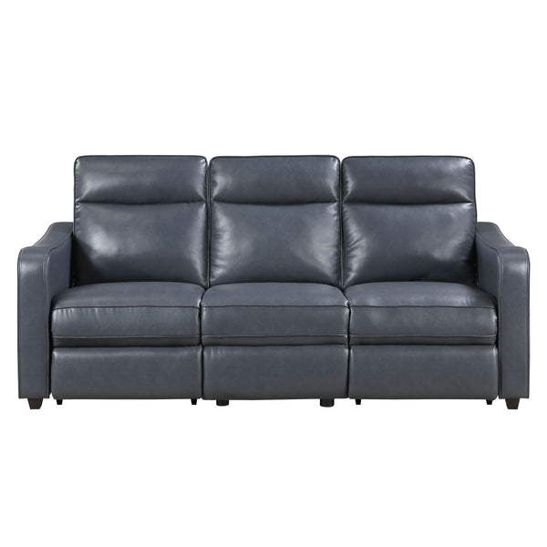 Equinox Power Double Reclining Sofa with Curved Track Arms