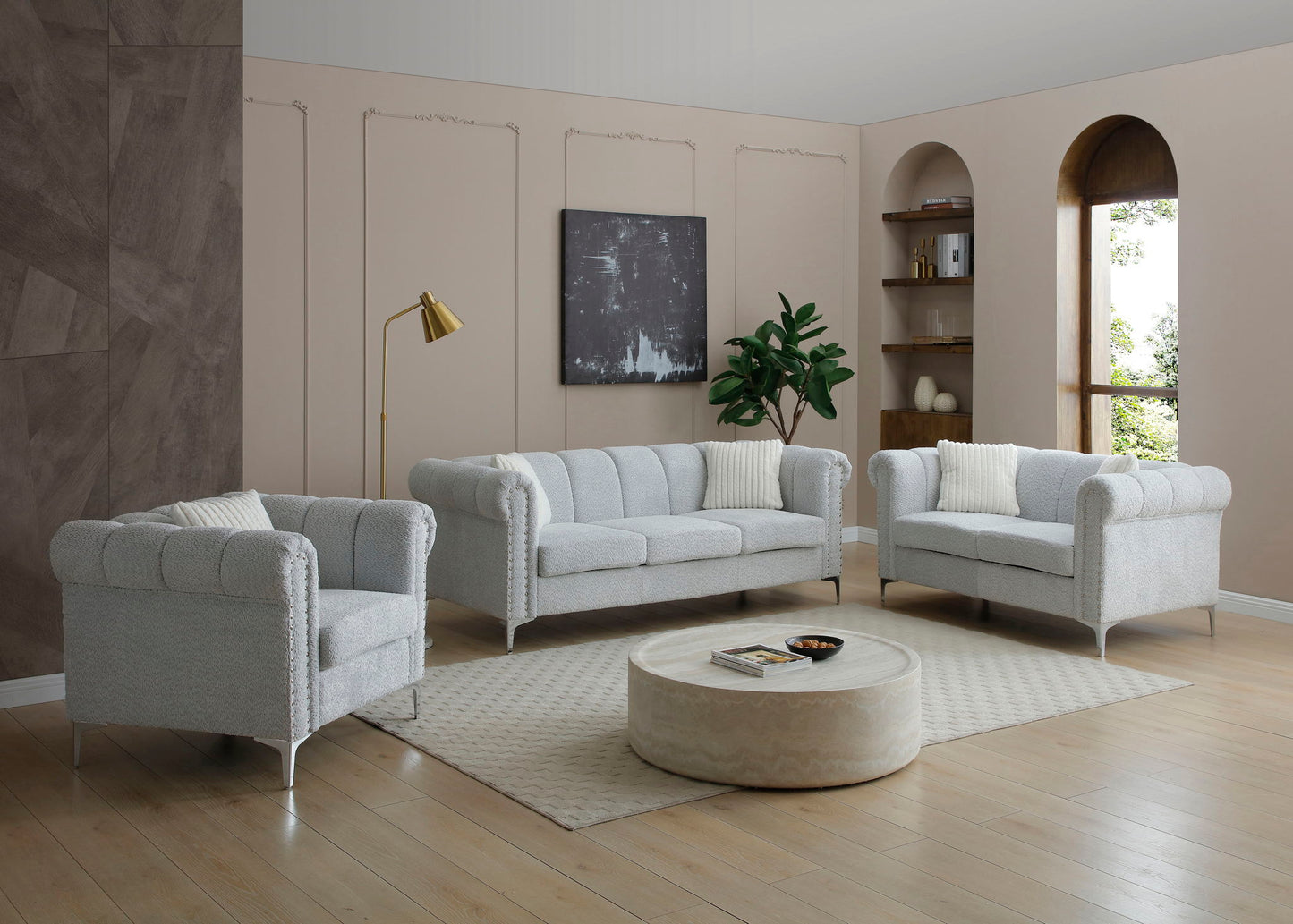 Sammy - Loveseat - Gray