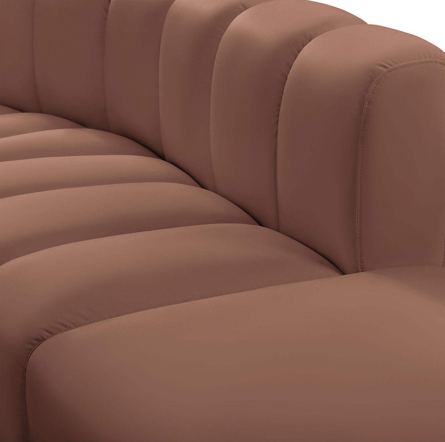 Arc - Faux Leather 7 Piece Modular Sofa
