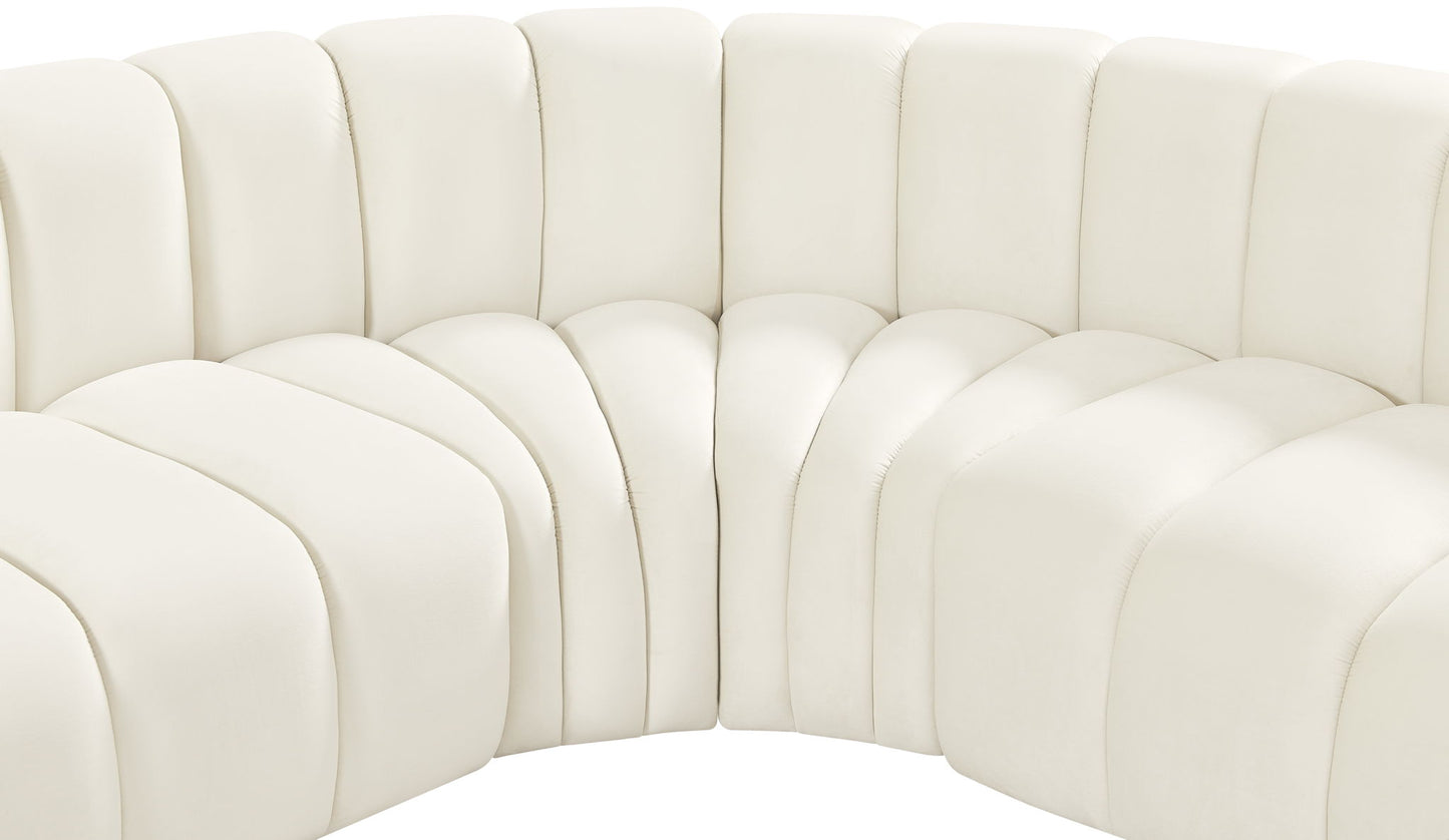 Arc - Velvet 8 Piece U-Shaped Modular Sofa