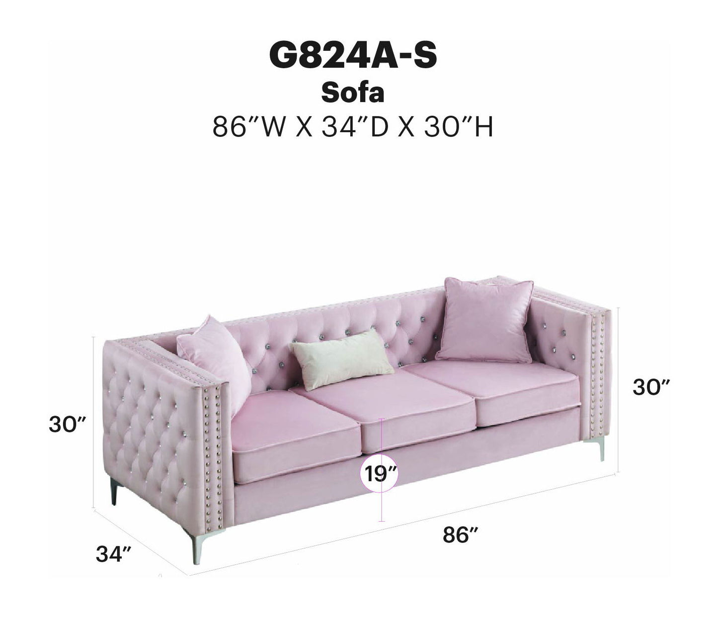 Glory Furniture - Paige - Sofa