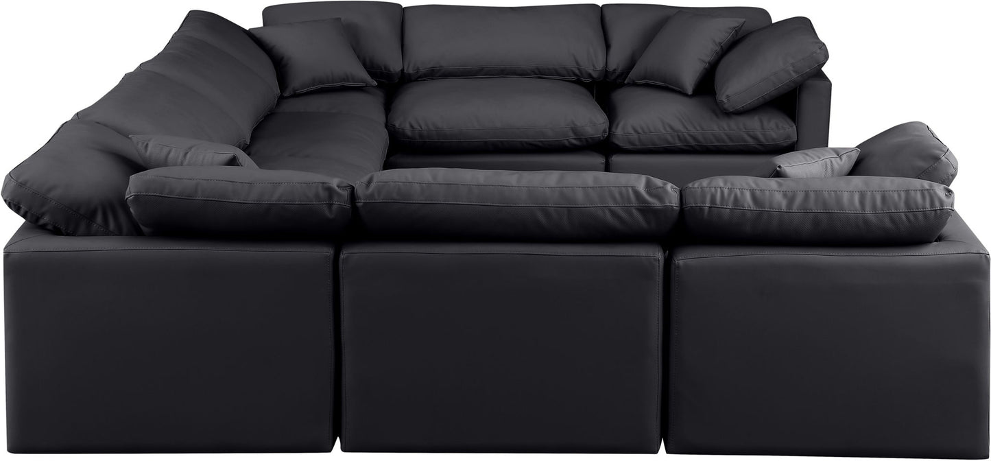 Indulge - Faux Leather 8 Piece Modular Sectional