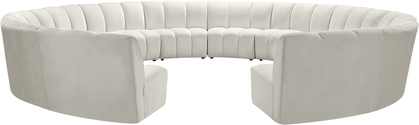 Infinity - 12 Piece Velvet Modular Sectional