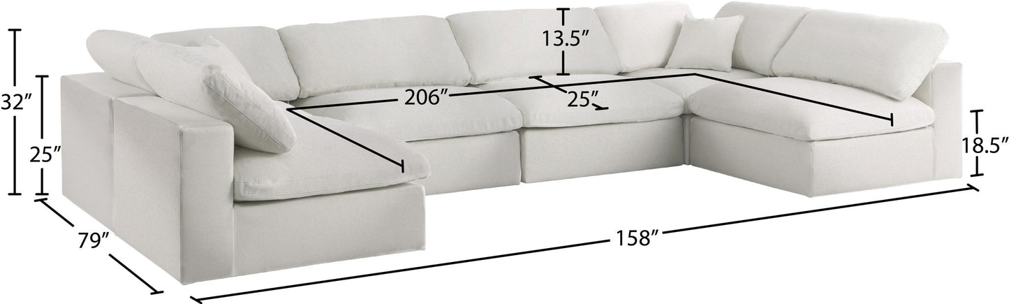 Serene - 6 Piece Modular Sectional