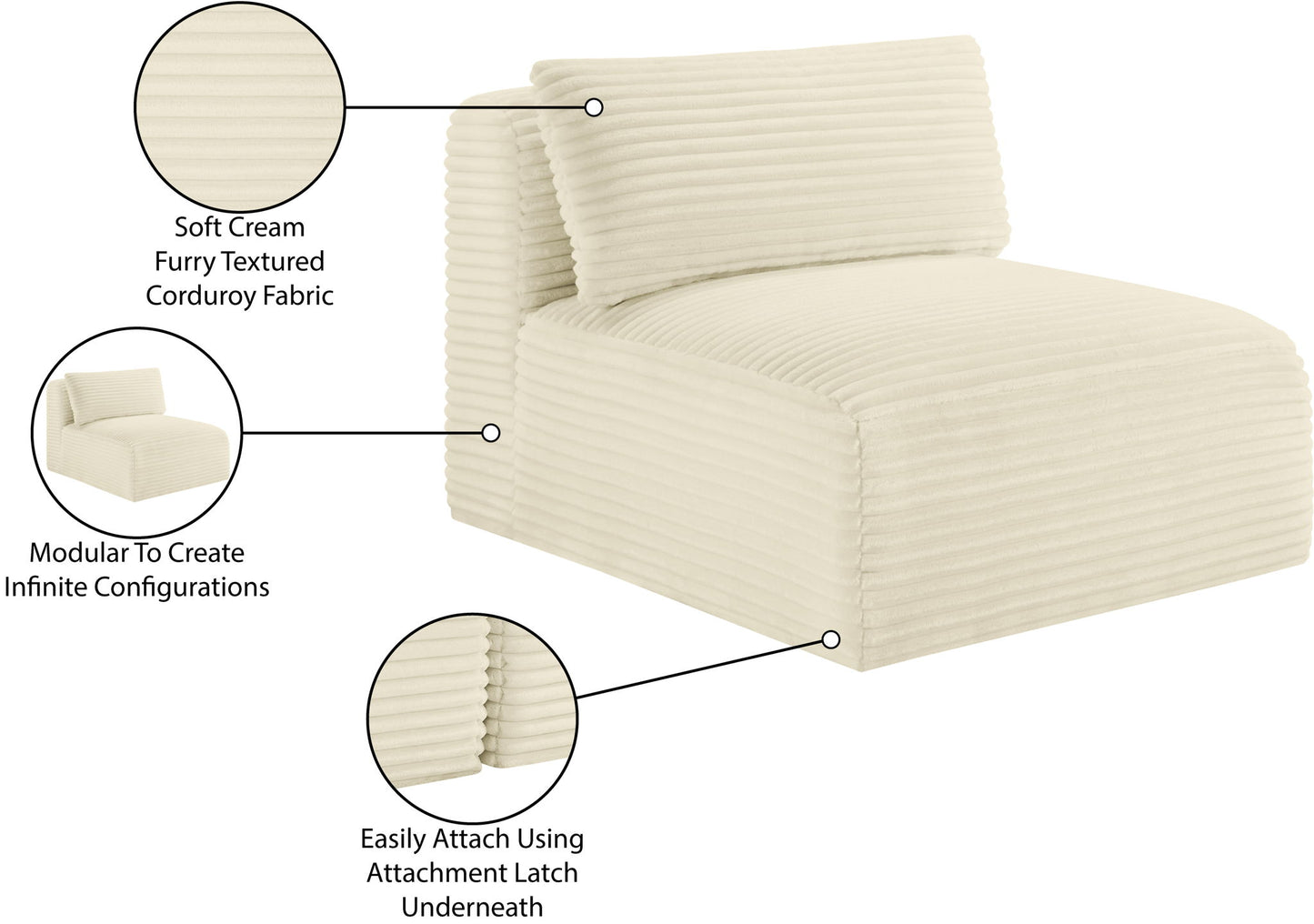 Shaggy - Armless Chair