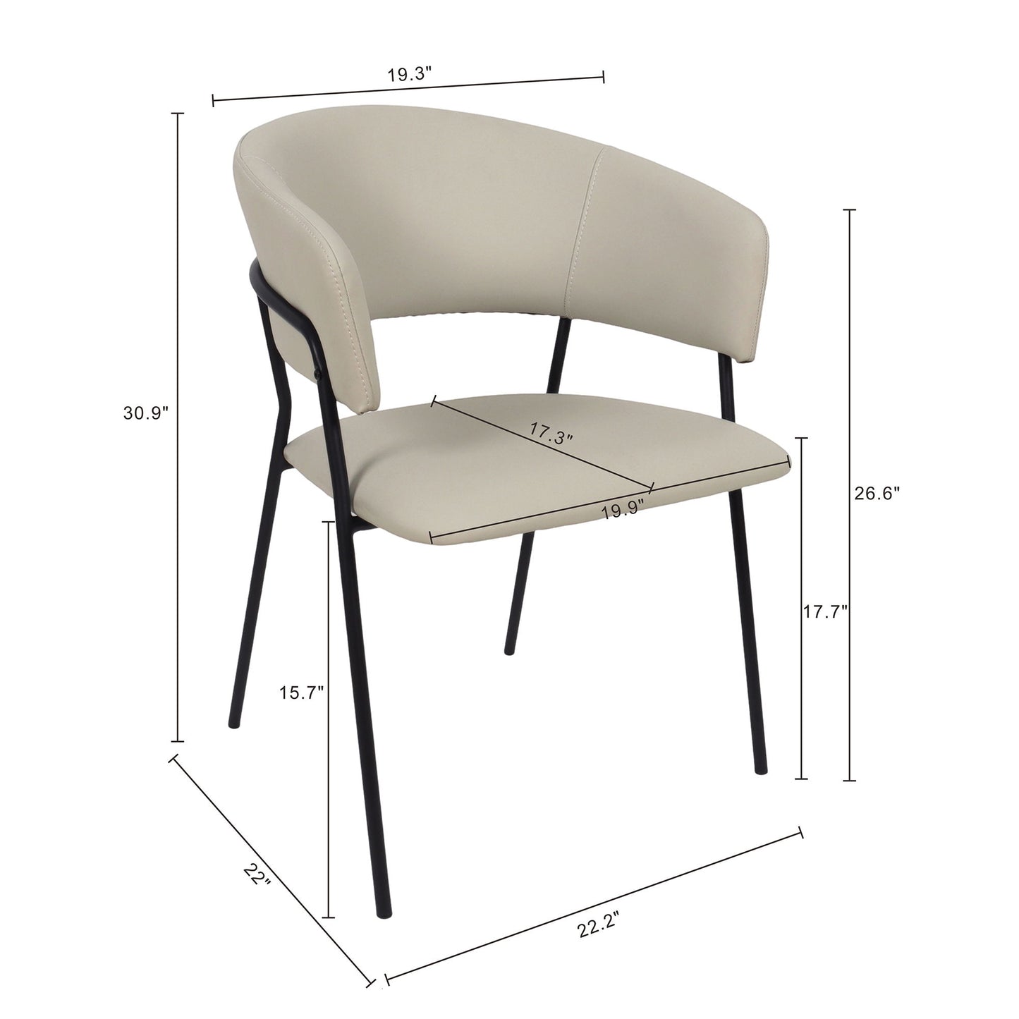 Manhattan Slate - Dining Chair (Set of 2)