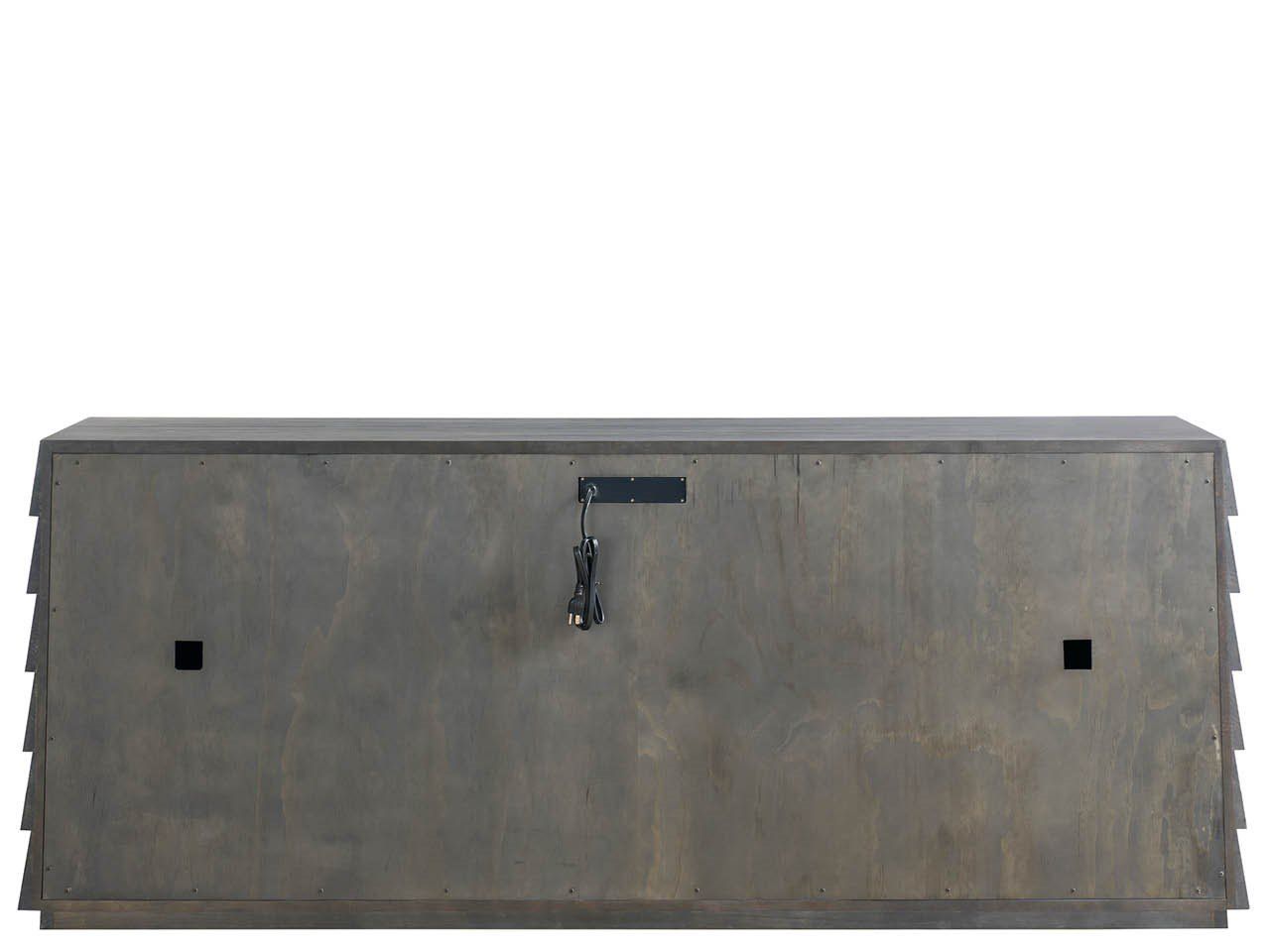 Dwell - Basalt Lap Credenza - Dark Gray