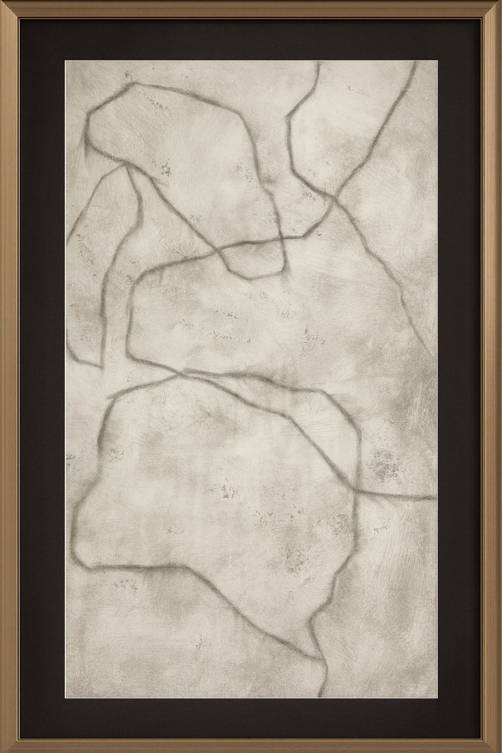 Conversations In The Past Framed Print - Gray / Off White