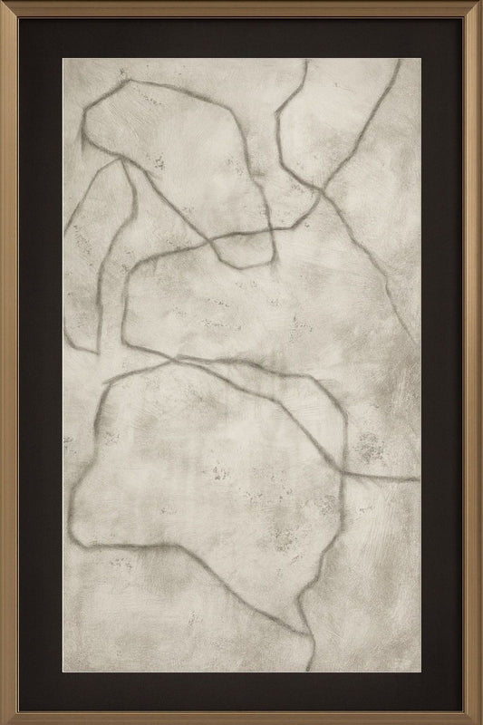 Conversations In The Past Framed Print - Gray / Off White