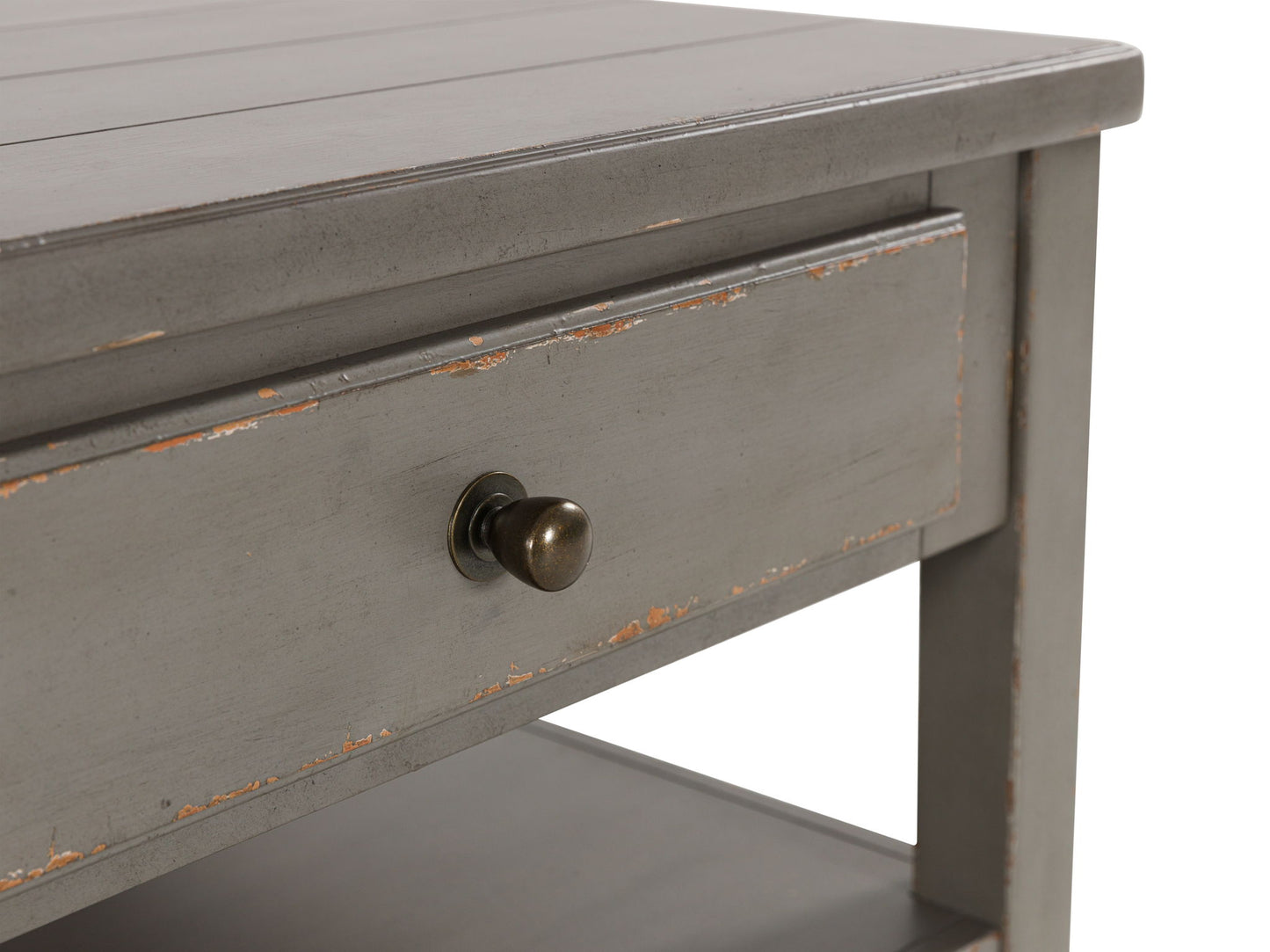 Charina - Rectangular Cocktail Table - Antique Gray