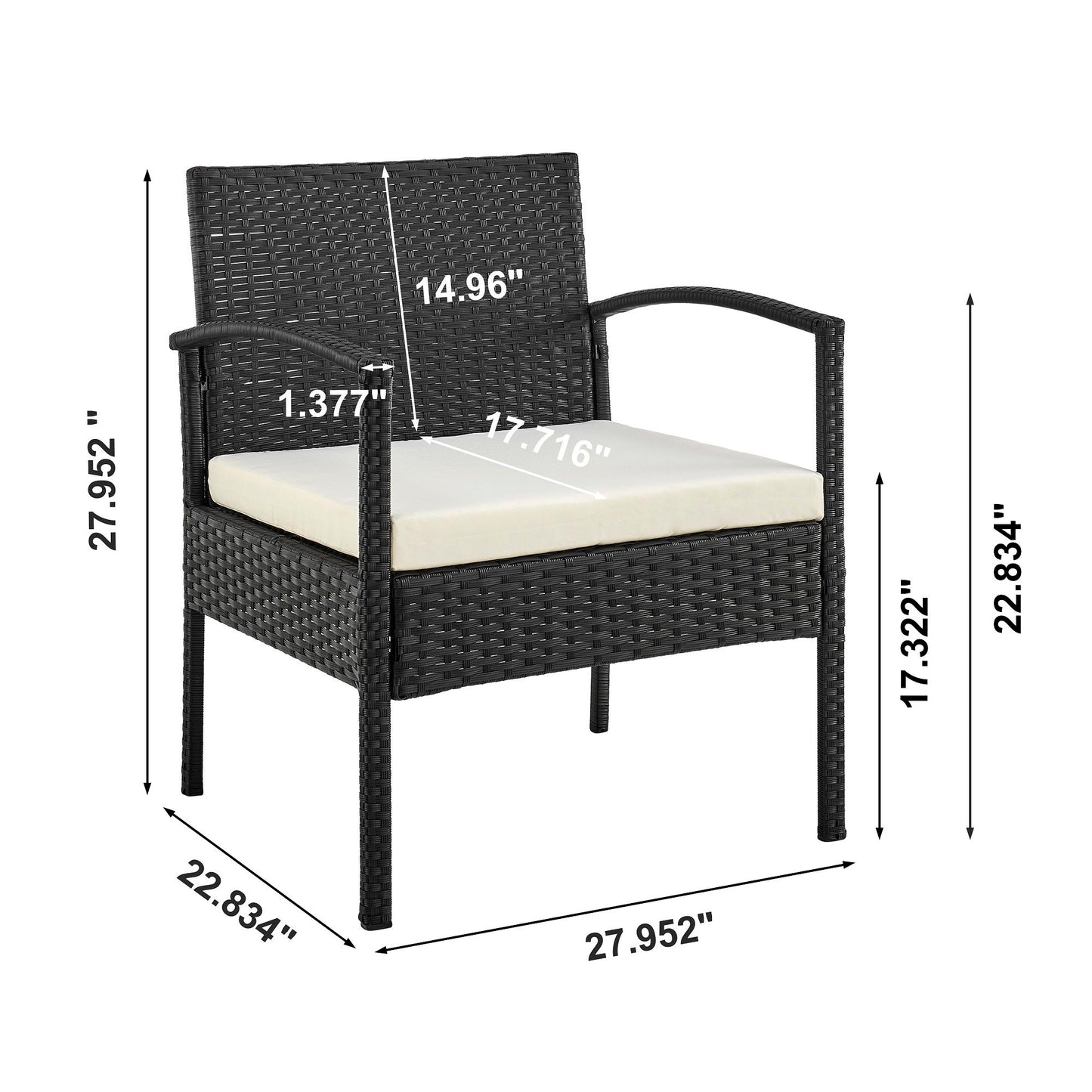 Manhattan Noli - 3-Piece Conversation Set