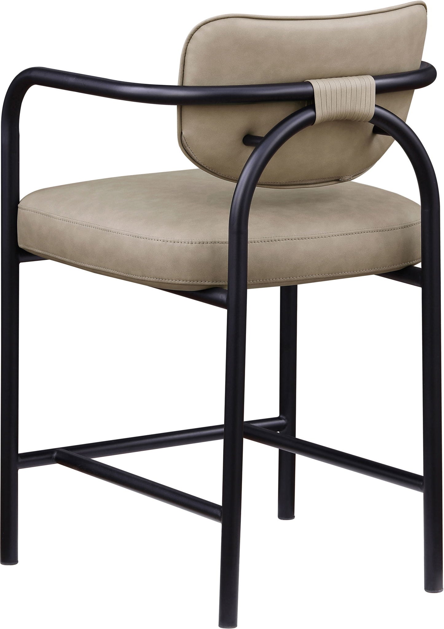 Serava - Vegan Leather Upholstered Bar Stool