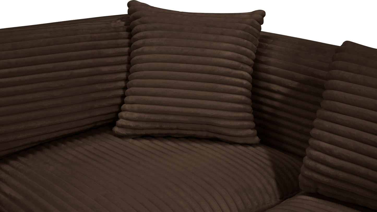 Shaggy - 7 Piece Modular U-Shaped Sectional With Ottoman