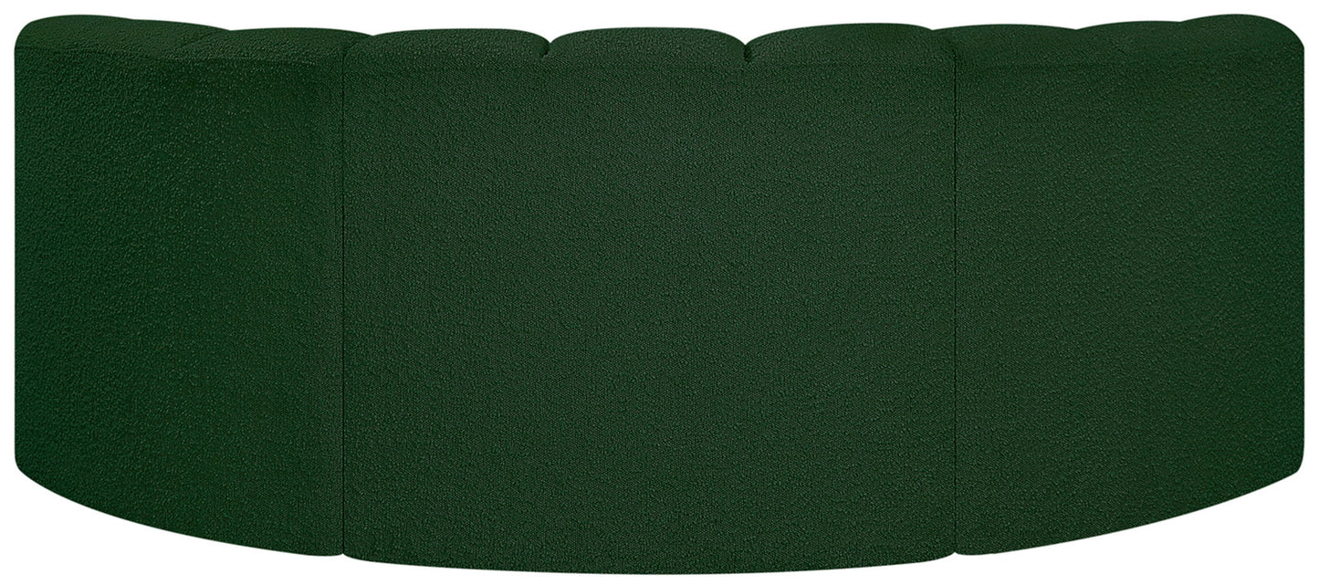 Arc - Boucle Fabric 3 Piece Modular U-Shaped Sofa