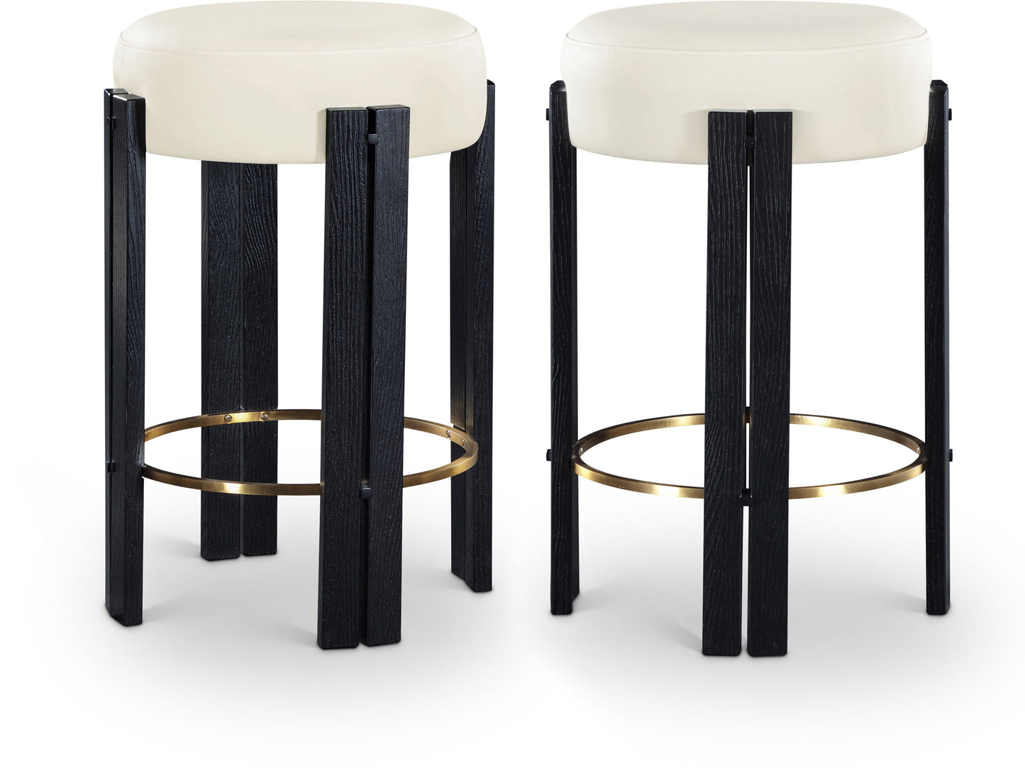 Harrison - Counter Stool With Black Legs