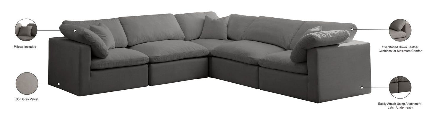 Plush - 5 Piece Modular Sectional