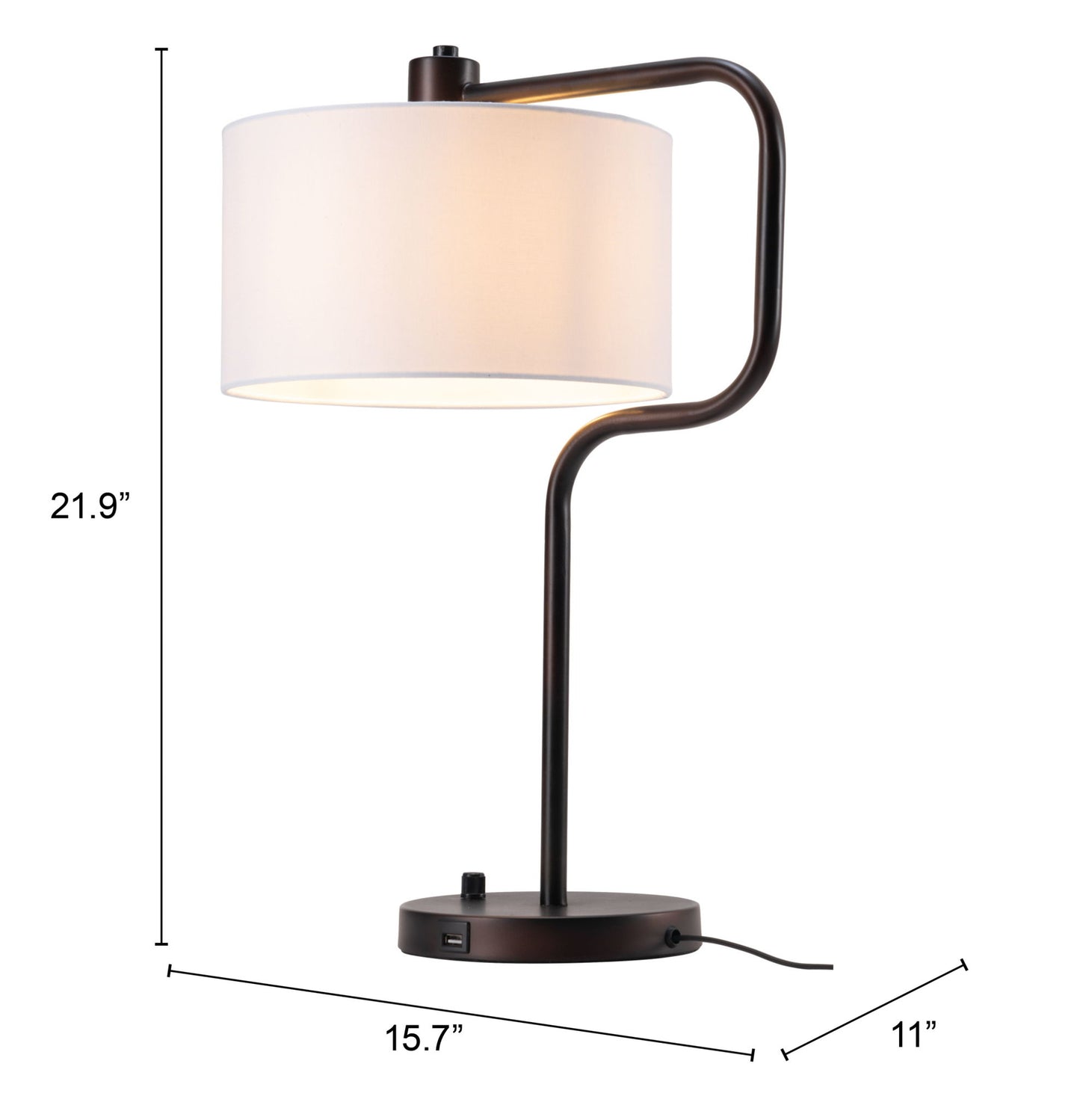 Middlemist - Table Lamp - White