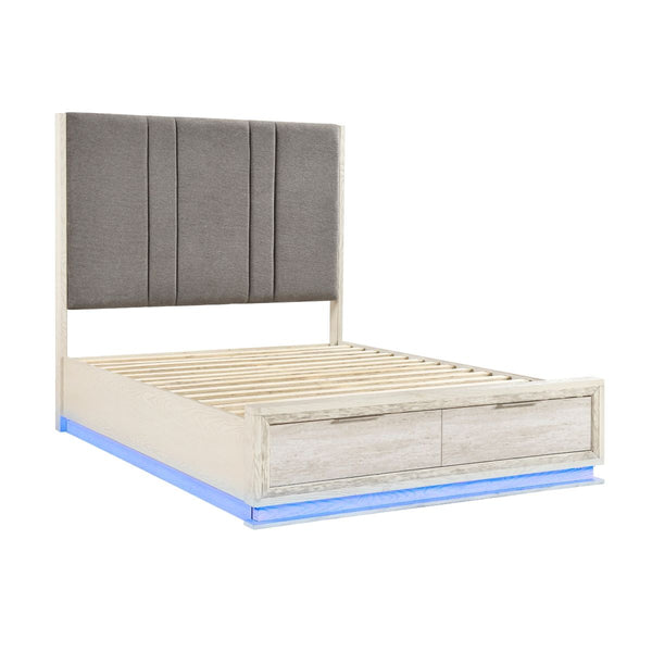 Noctis California King Platform Bed with Footboard Storage