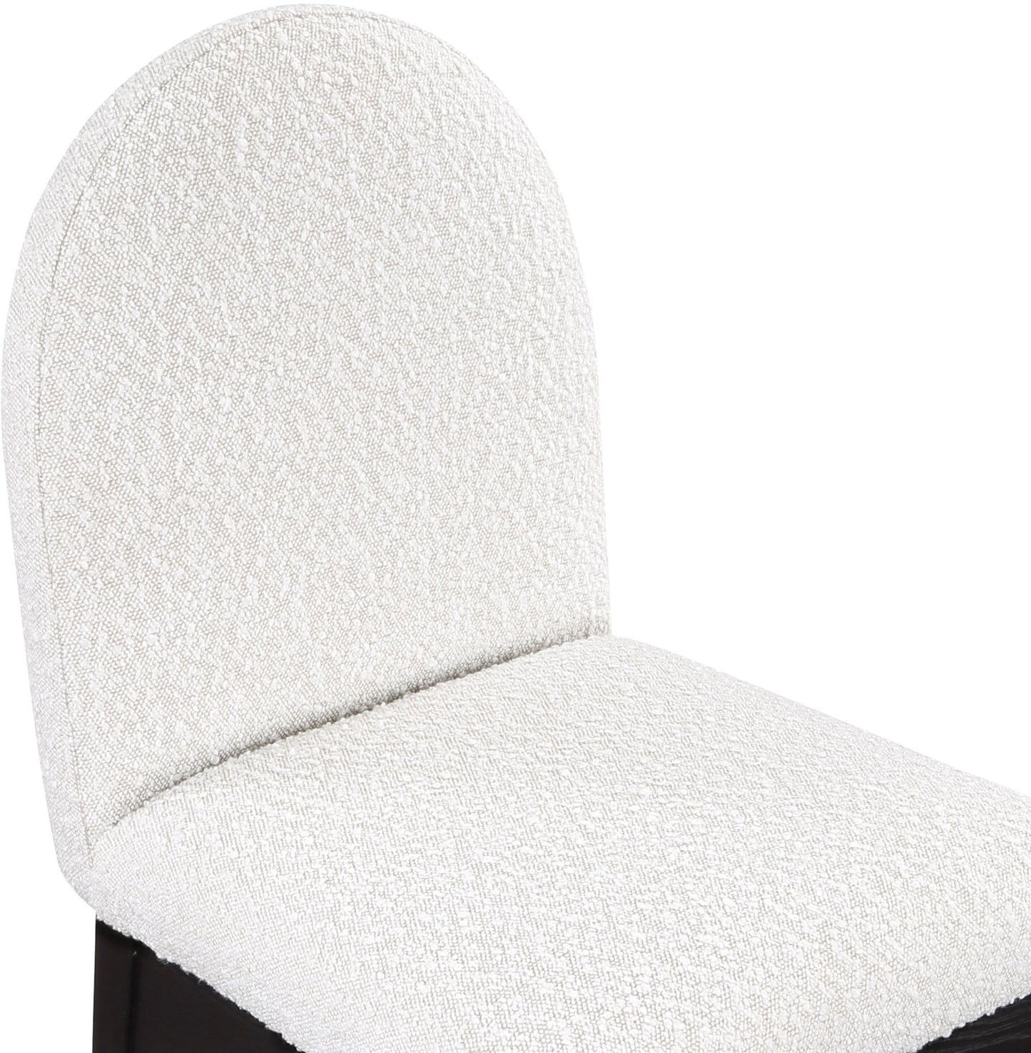 Waldorf - Boucle Dining Side Chair With Black Legs