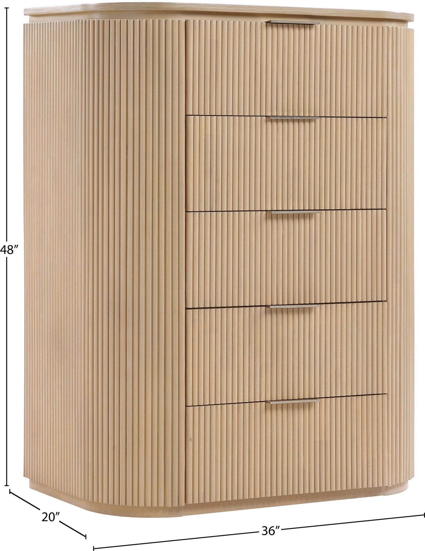 Astrid - Solid Wood And Oak Veneer Chest