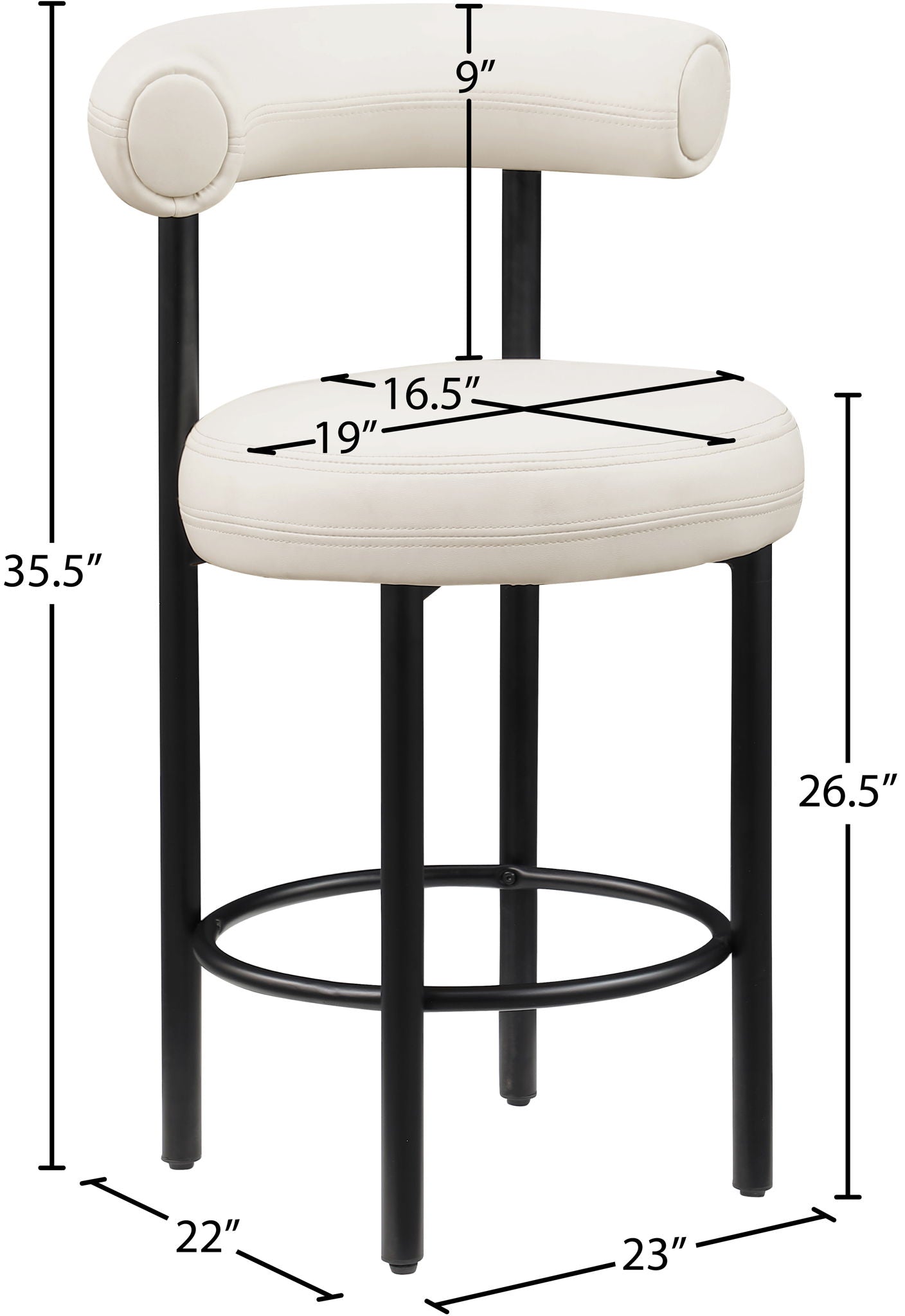 Bordeaux - Counter Stool (Set of 2)