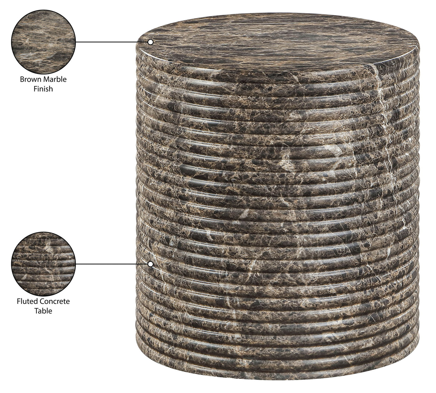 Rapallo - Concrete Indoor/Outdoor End Table