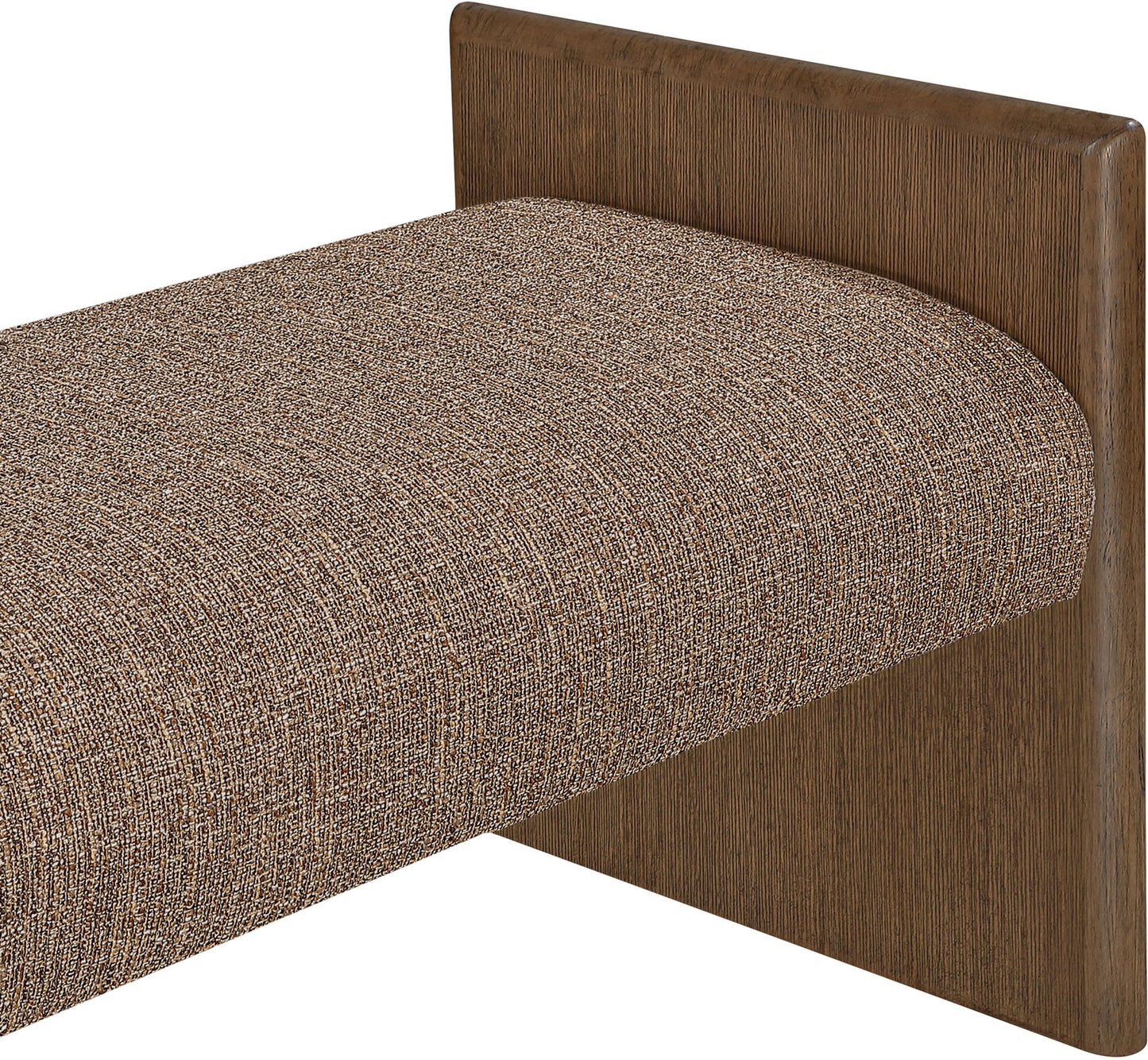 Hickory - Fabric Upholstered Bench - Brown Frame