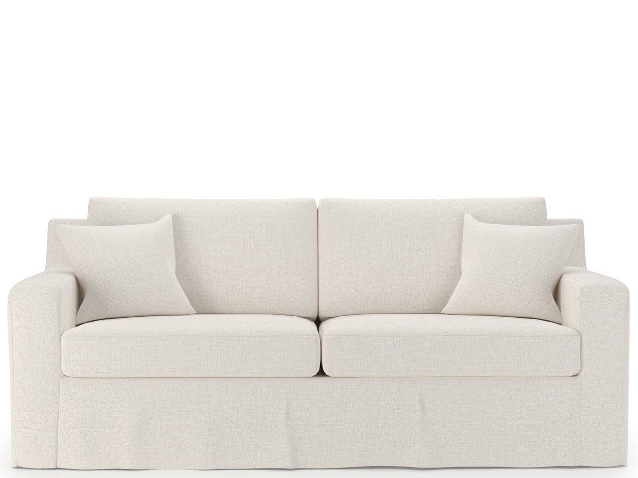 Ryman - Slipcover Apartment Sofa, Special Order - White
