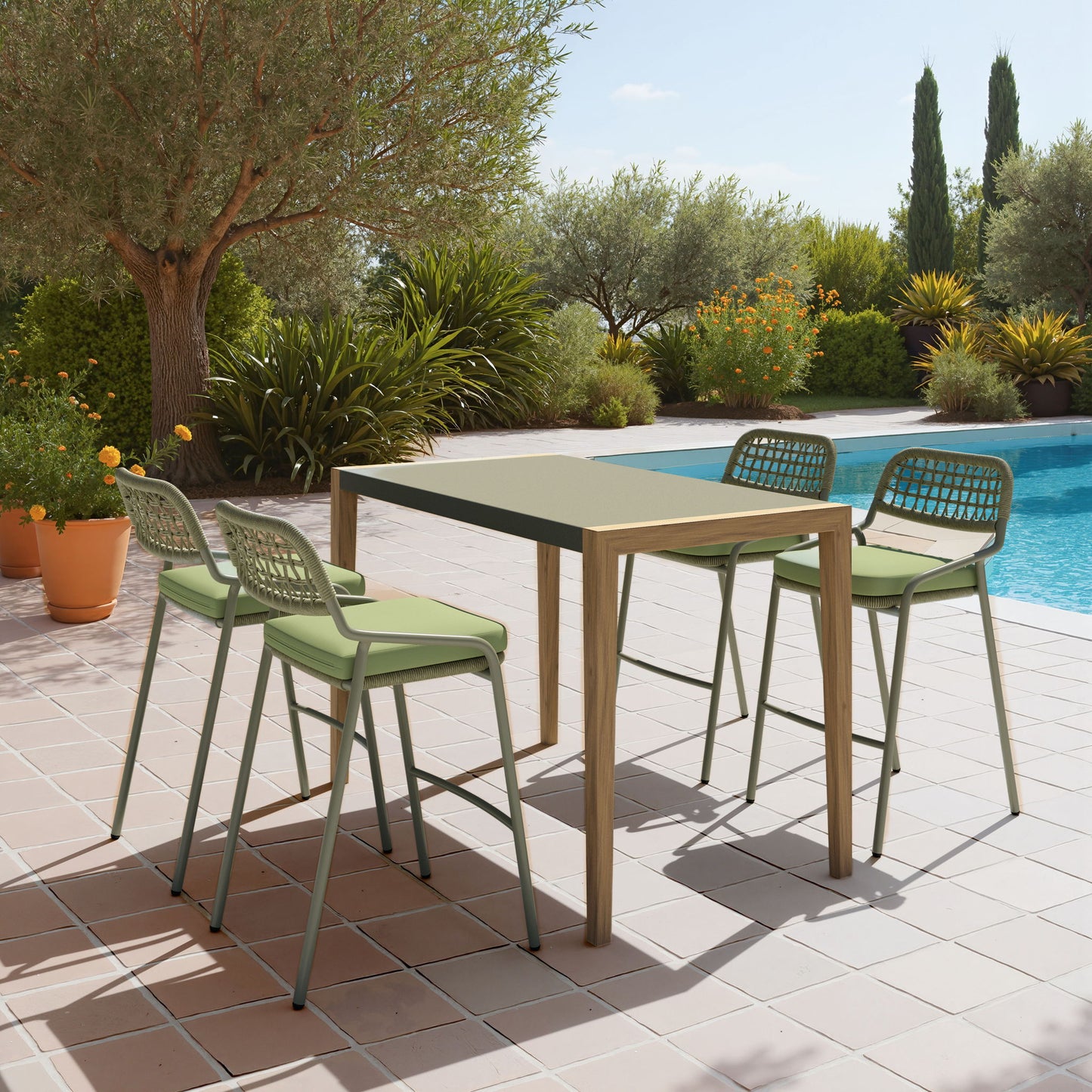 Kata - Outdoor Counter Table - Gray