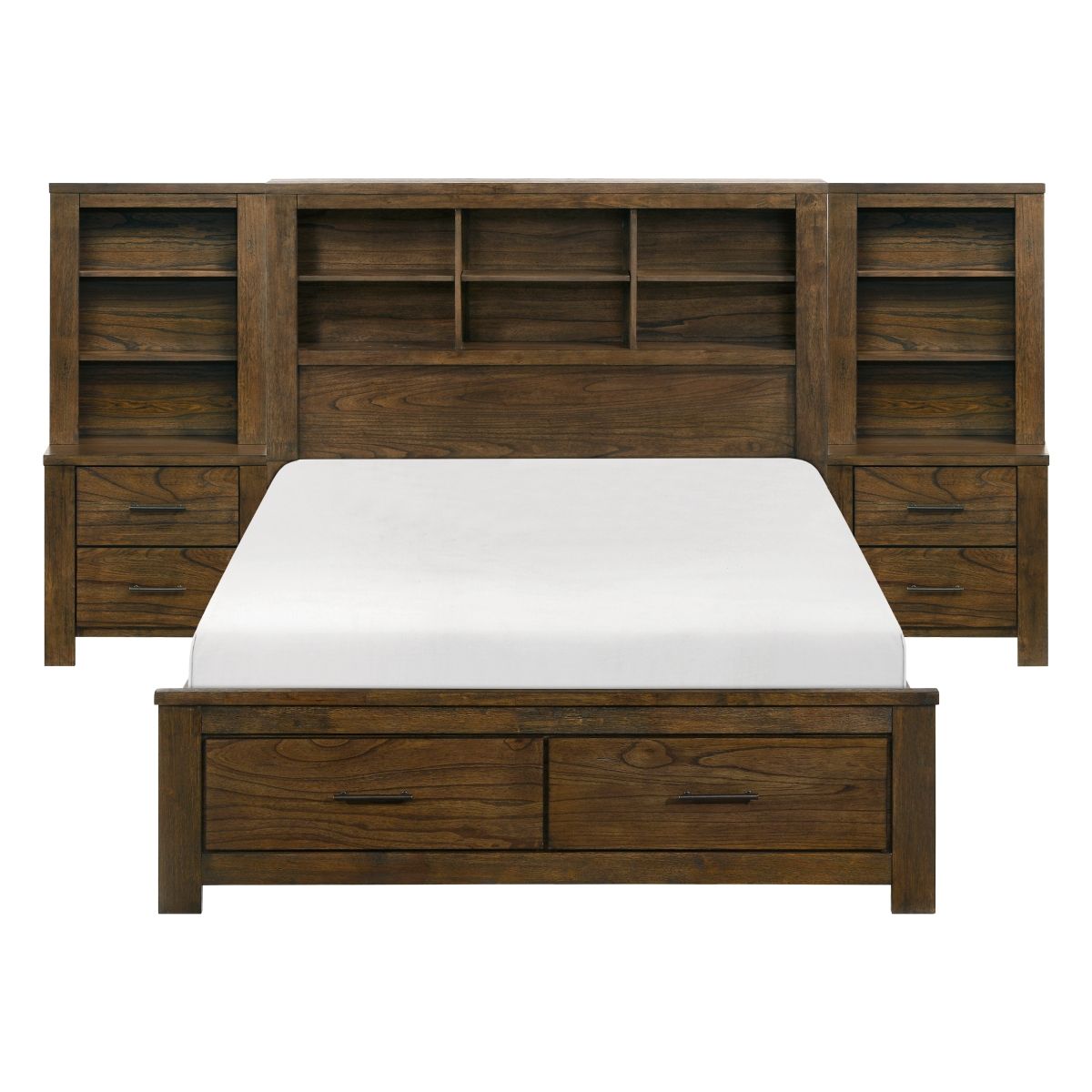 Sullivan 5pc Set Full Platform Wall Bed (FB+2NS+2NS-P)