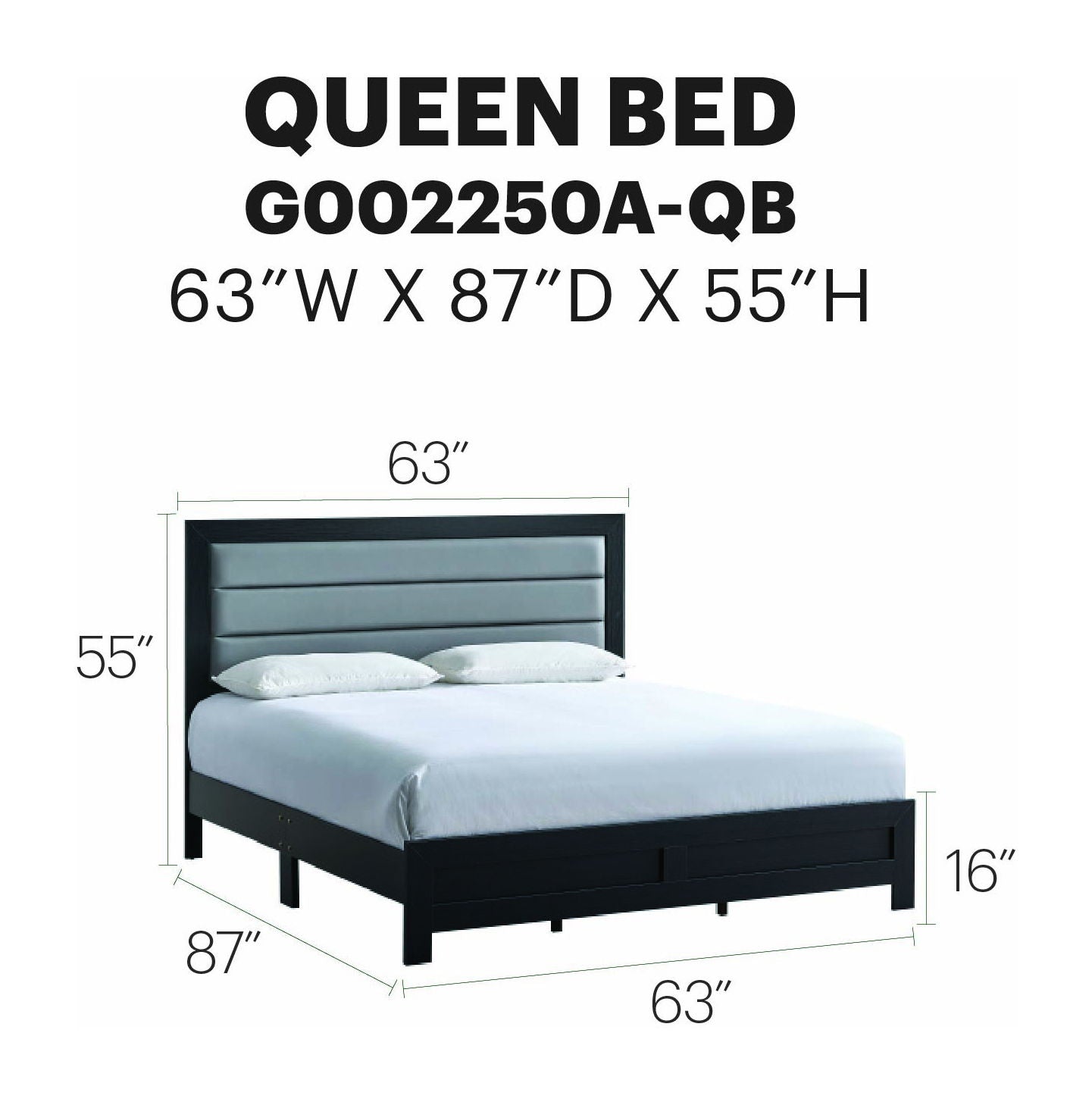 Glory Furniture - Plano - Upholstered Bed