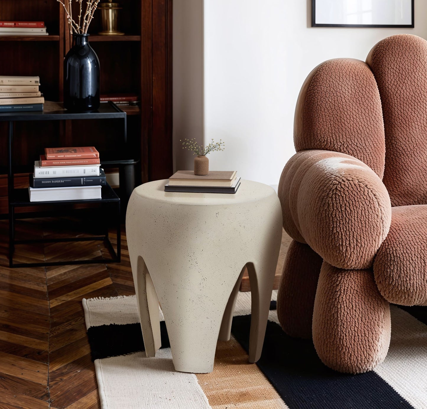 Moxie - Concrete And Fiberglass Indoor / Outdoor End Table